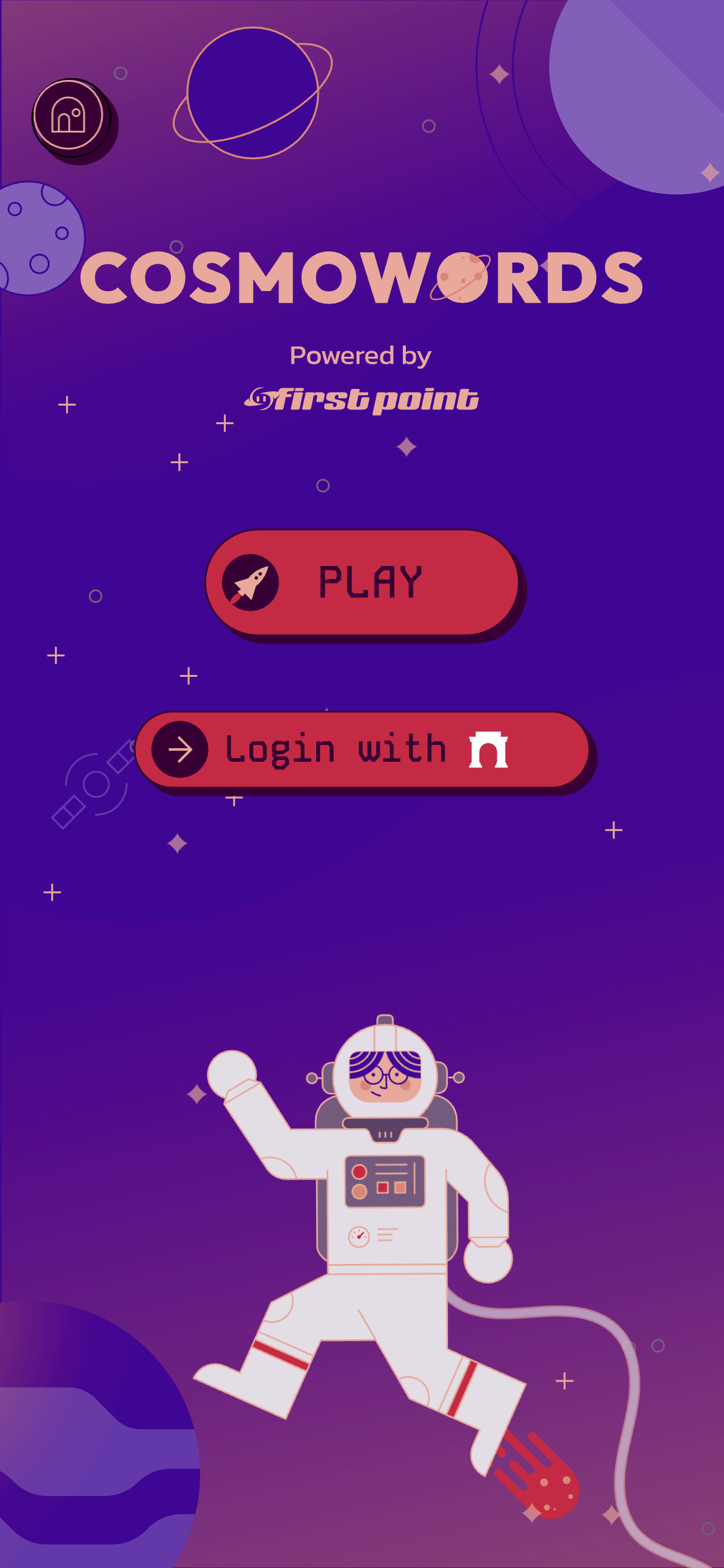 CosmoWords Home Screen